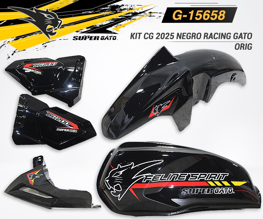 Kit CG 2025 Negro Racing Gato Original G-15658