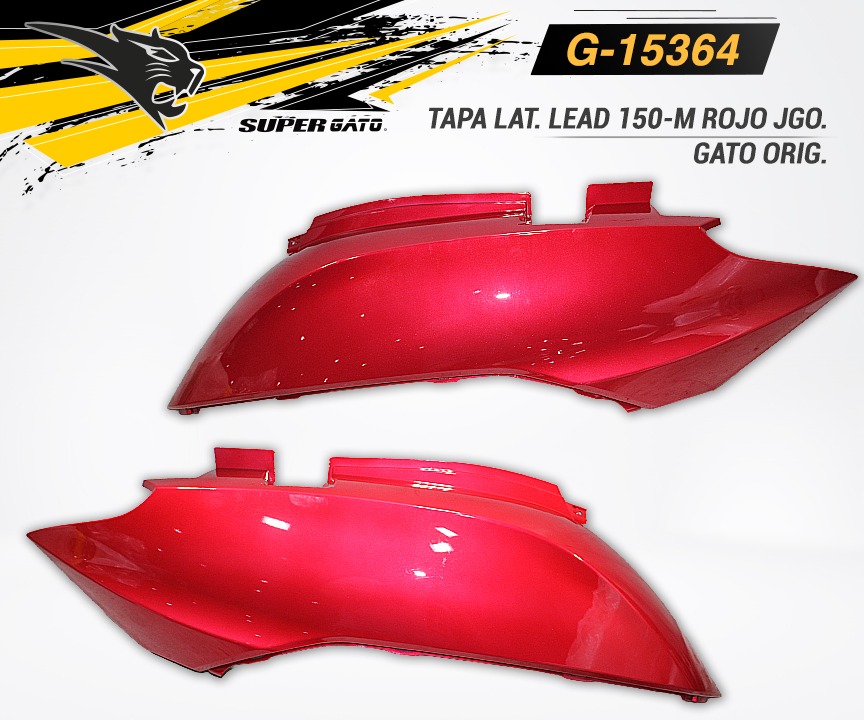 Juego de Tapas Laterales Lead 150-M Rojo Gato Original G-15364