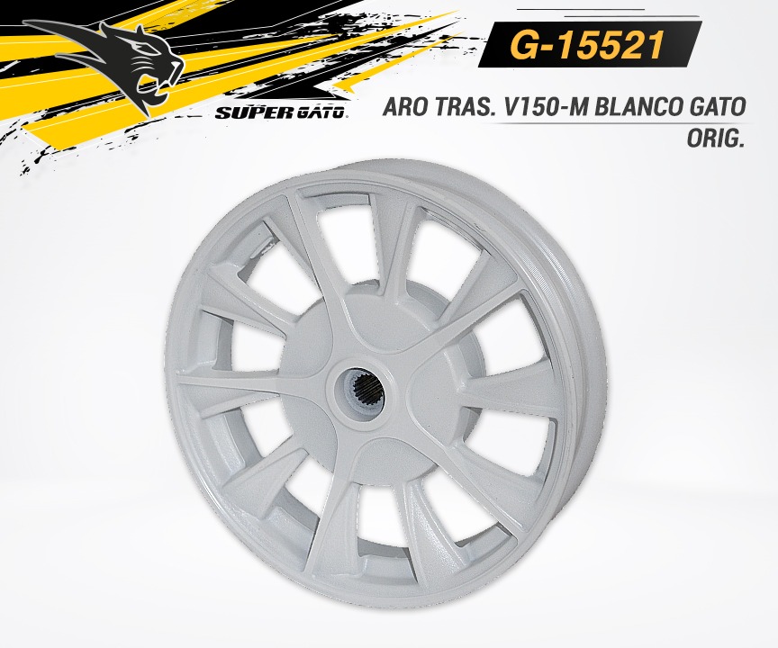 Aro Tras. V150-M Blanco Gato Original.